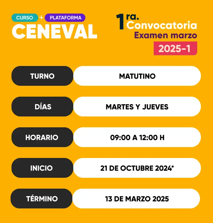 curso ceneval matutino