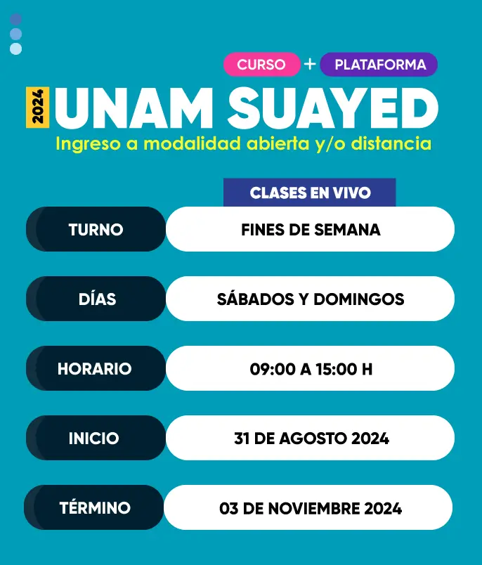 curso unam suayed fines de semana