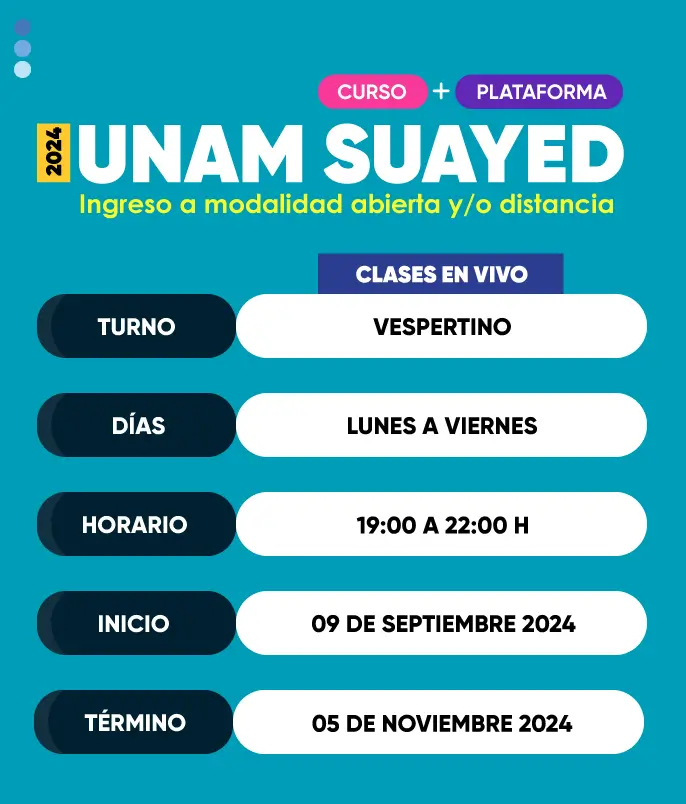 curso unam suayed vespertino